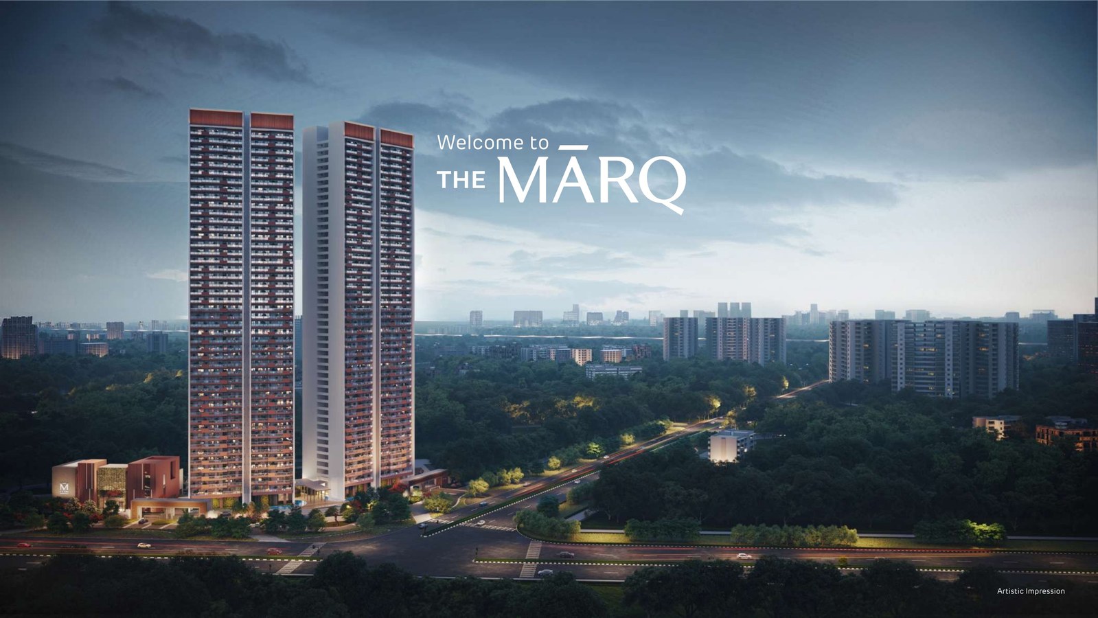 Adani The Marq Elevation Sector 102A Dwarka Expressway