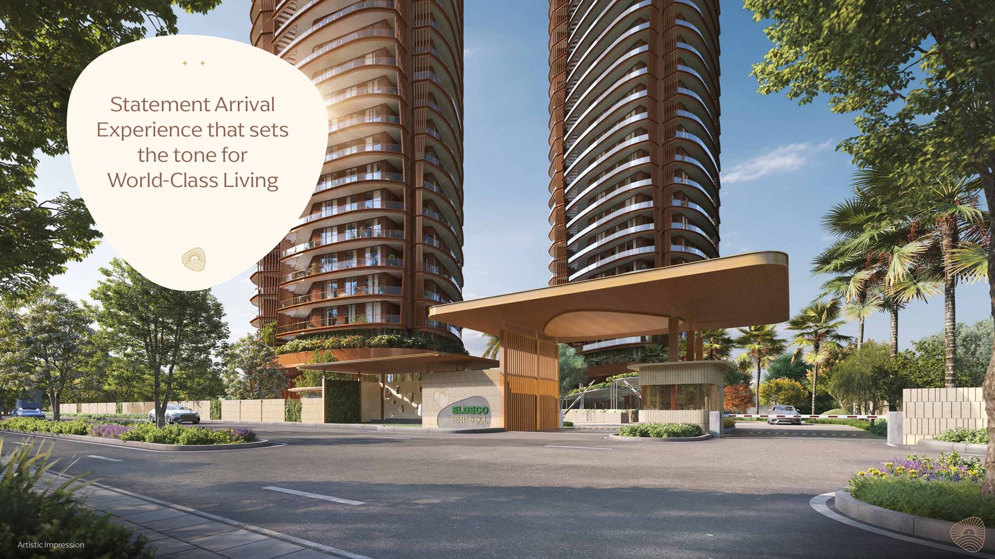 Eldeco Terra and Sol gate and arrival experience