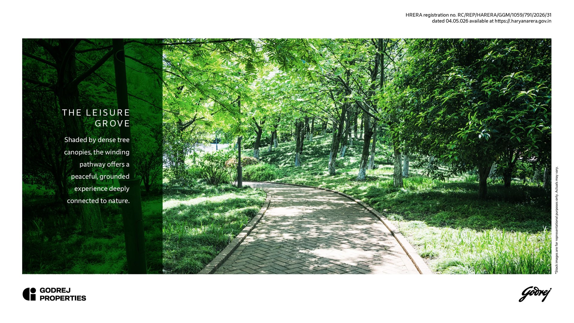 Godrej Samaris leisure grove landscaped pathway
