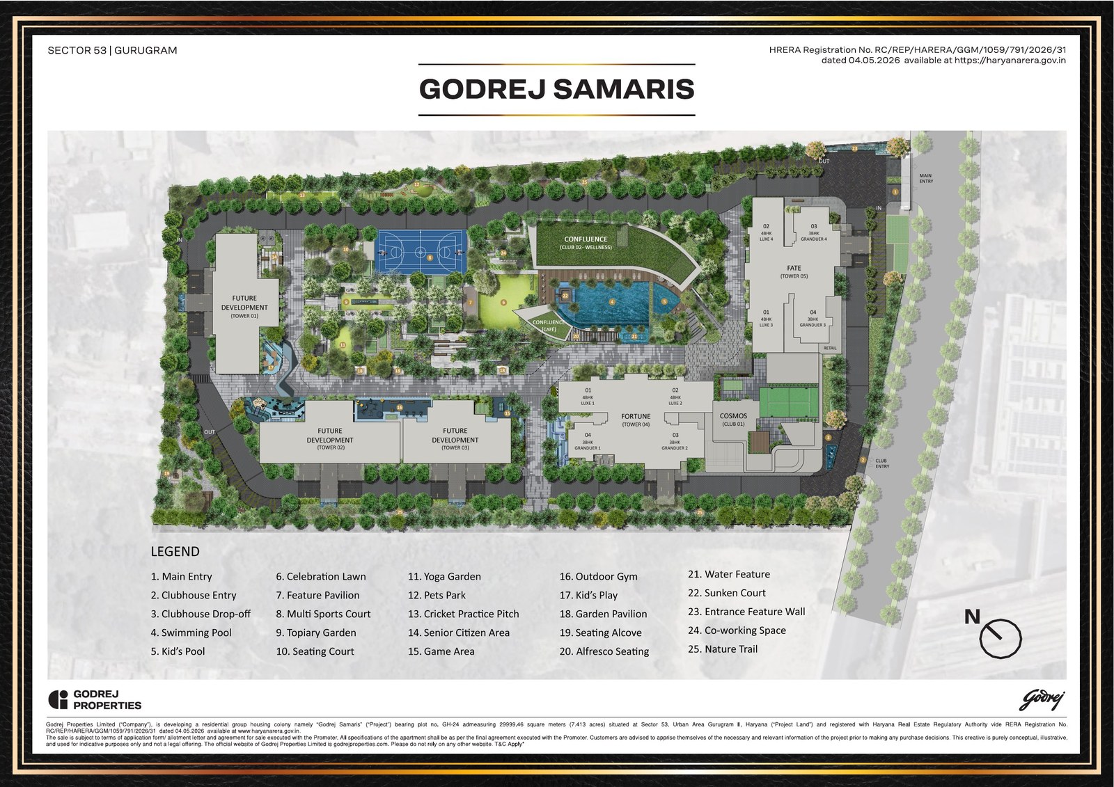 Godrej Samaris Masterplan Sector 53 Golf Course Road Gurugram