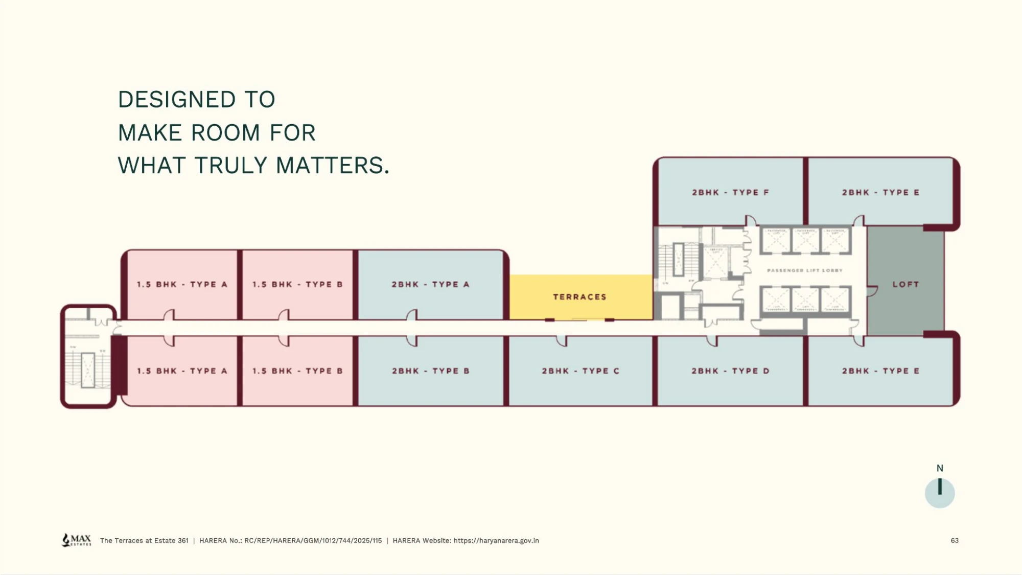 The Terraces unit layout overview