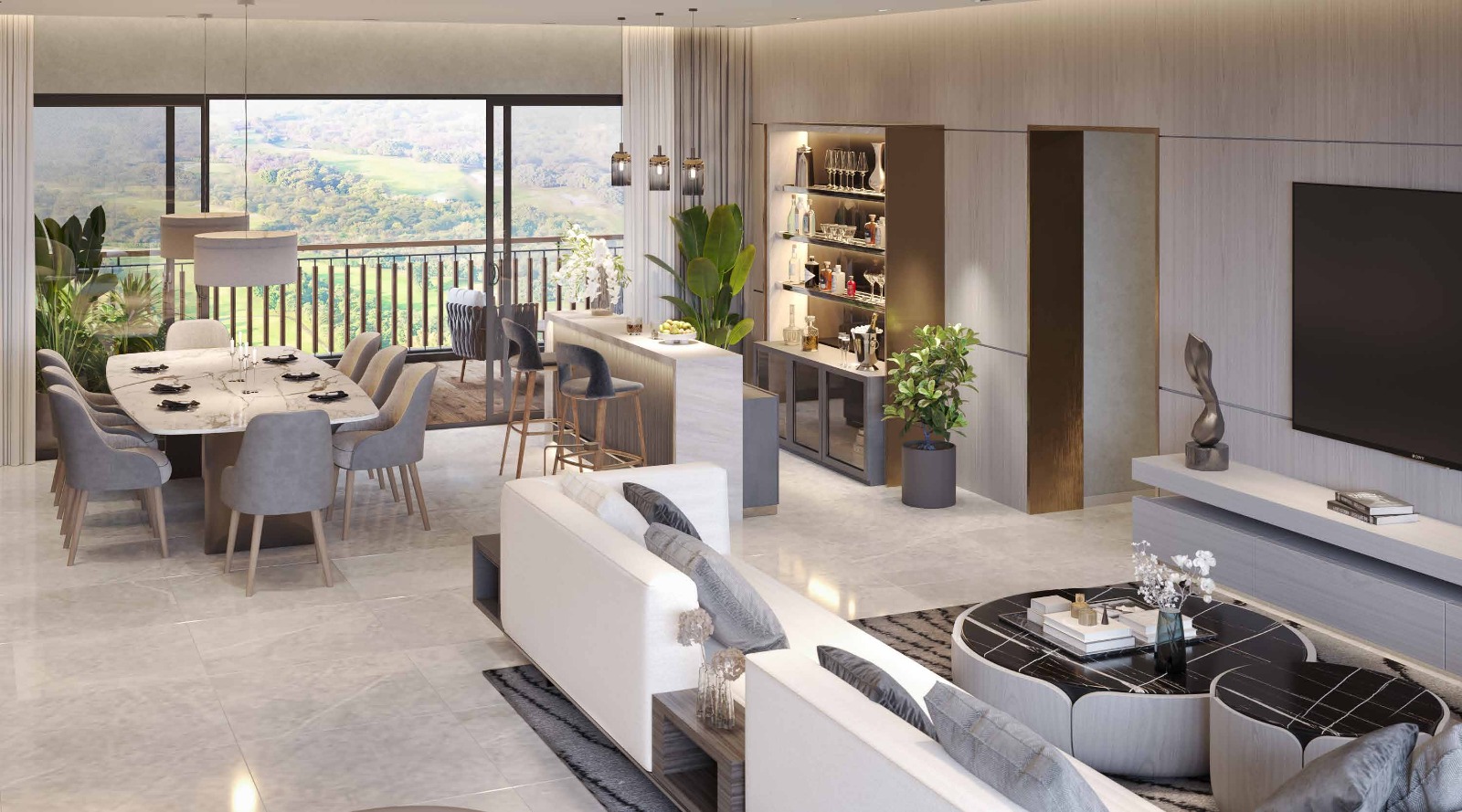 Sobha Aranya Living Room