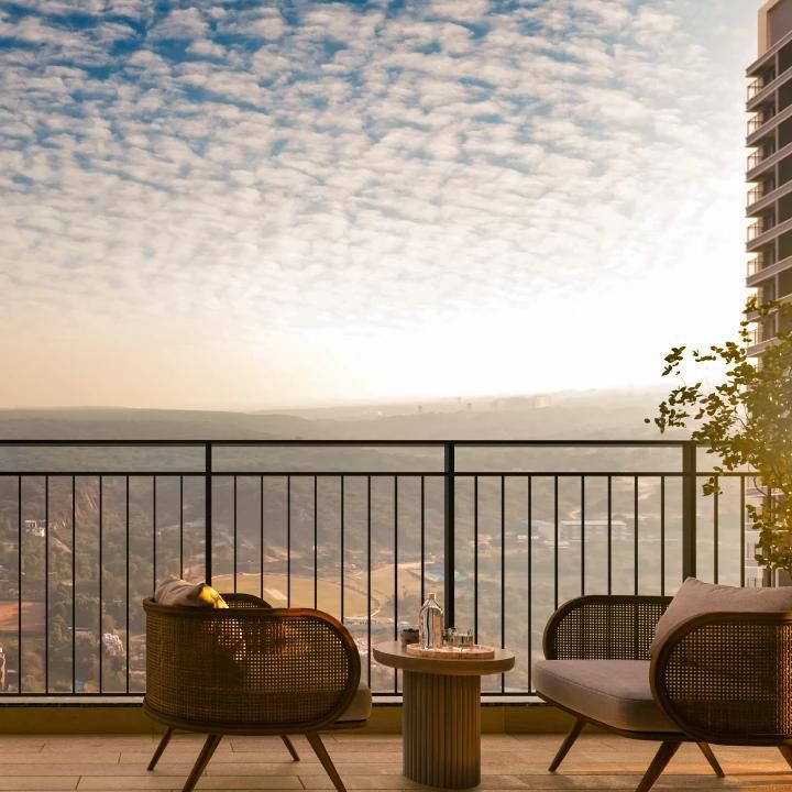 SOBHA Crescent balcony corner unit views Aravalli
