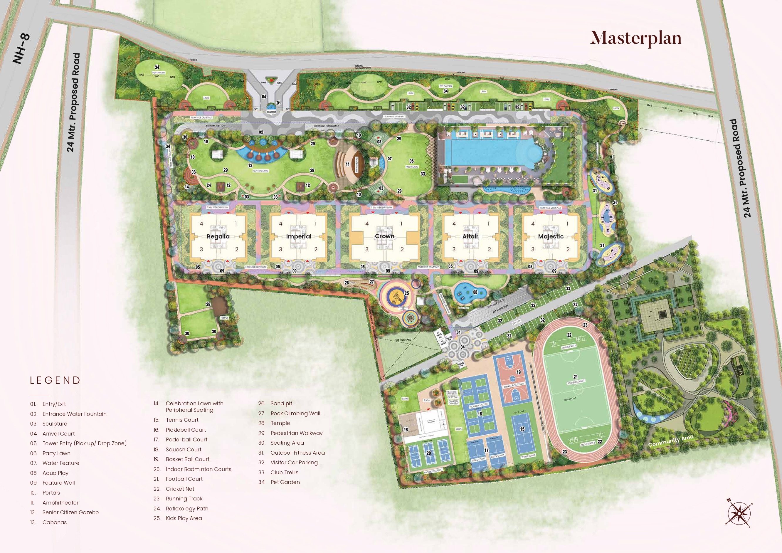 Suncity Monarch Master Plan Sector 78