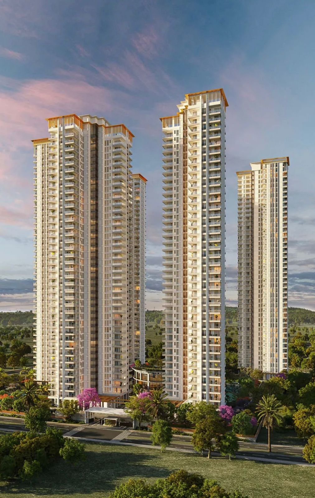 TARC Ishva towers elevation Sector 63A Golf Course Extension Road Gurgaon